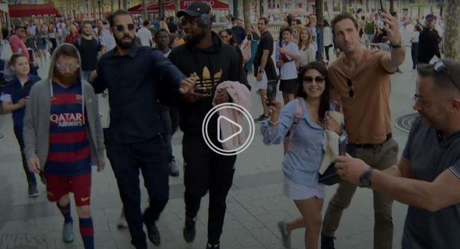 ميسي المزيف في شوارع باريس