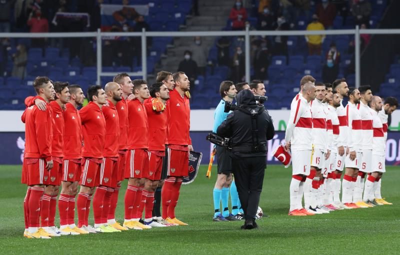 من مباراة روسيا وتركيا