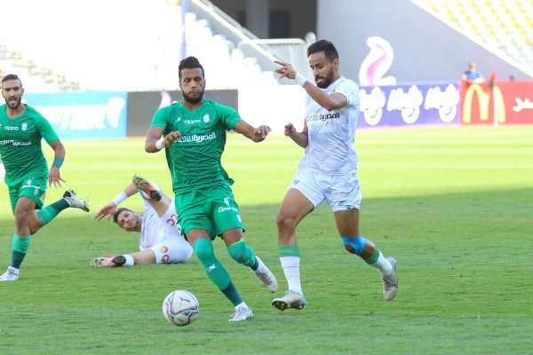 من مباراة المصري والاتحاد