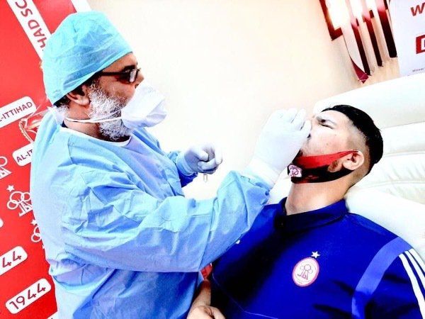 من فحوصات كورونا للاعبي الاتحاد
