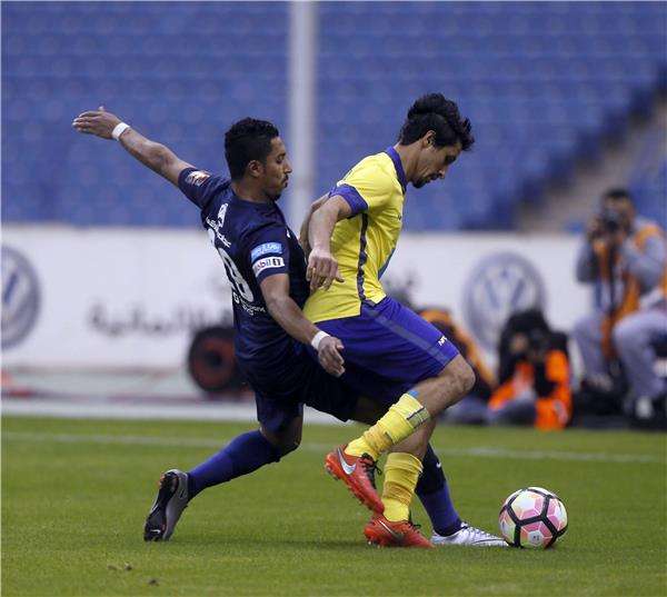 من مباراة سابقة بين الهلال والنصر