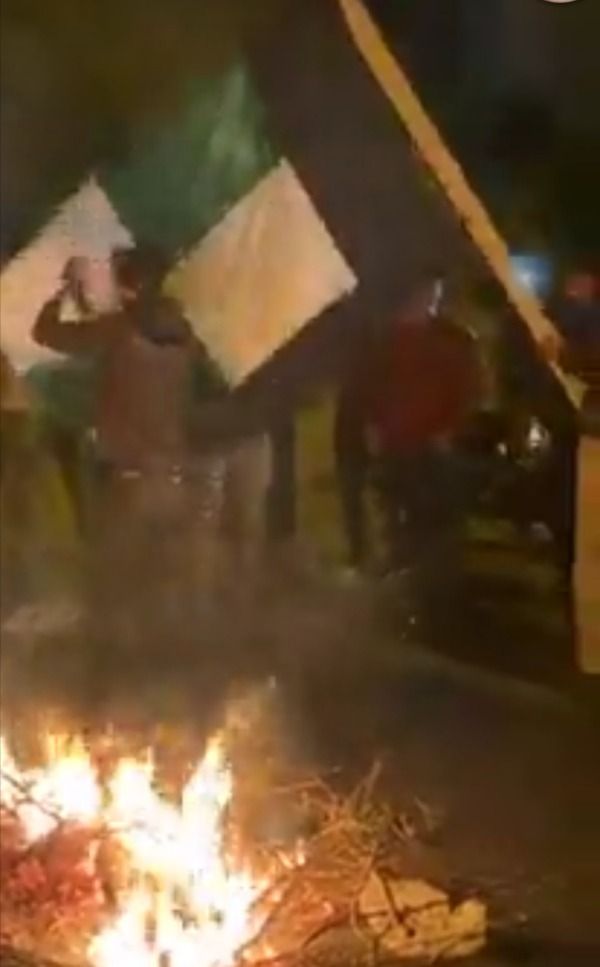 من احتجاجات جماهير هلال الشابة 