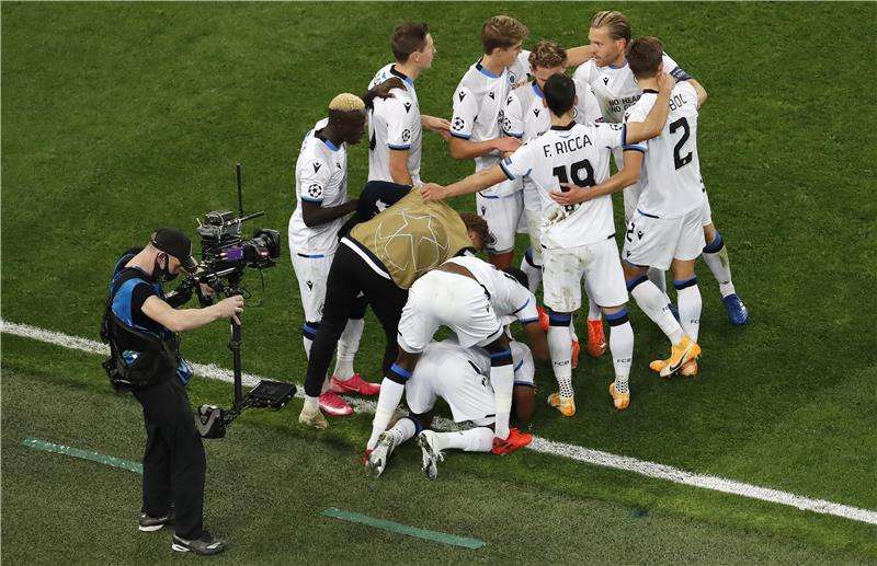 فرحة لاعبي كلوب بروج