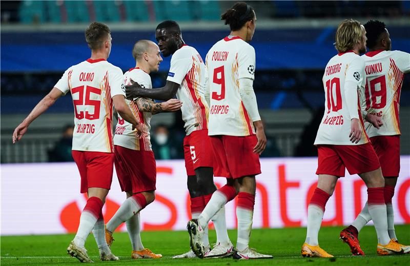 فرحة لاعبي لايبزيج