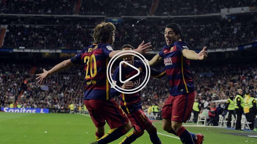 لاعبو برشلونة في كلاسيكو 2015