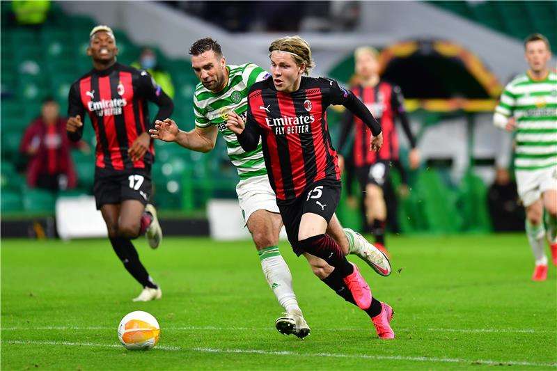 من مباراة ميلان وسيلتك