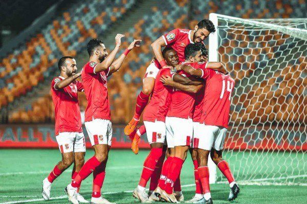 احتفال لاعبي الأهلي