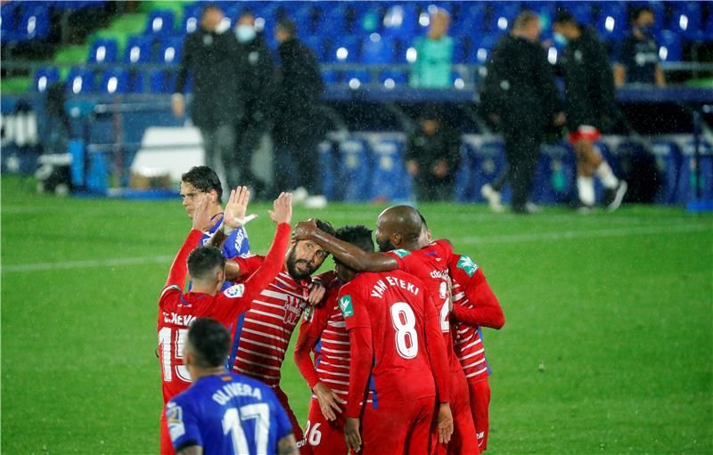 فرحة لاعبي غرناطة 