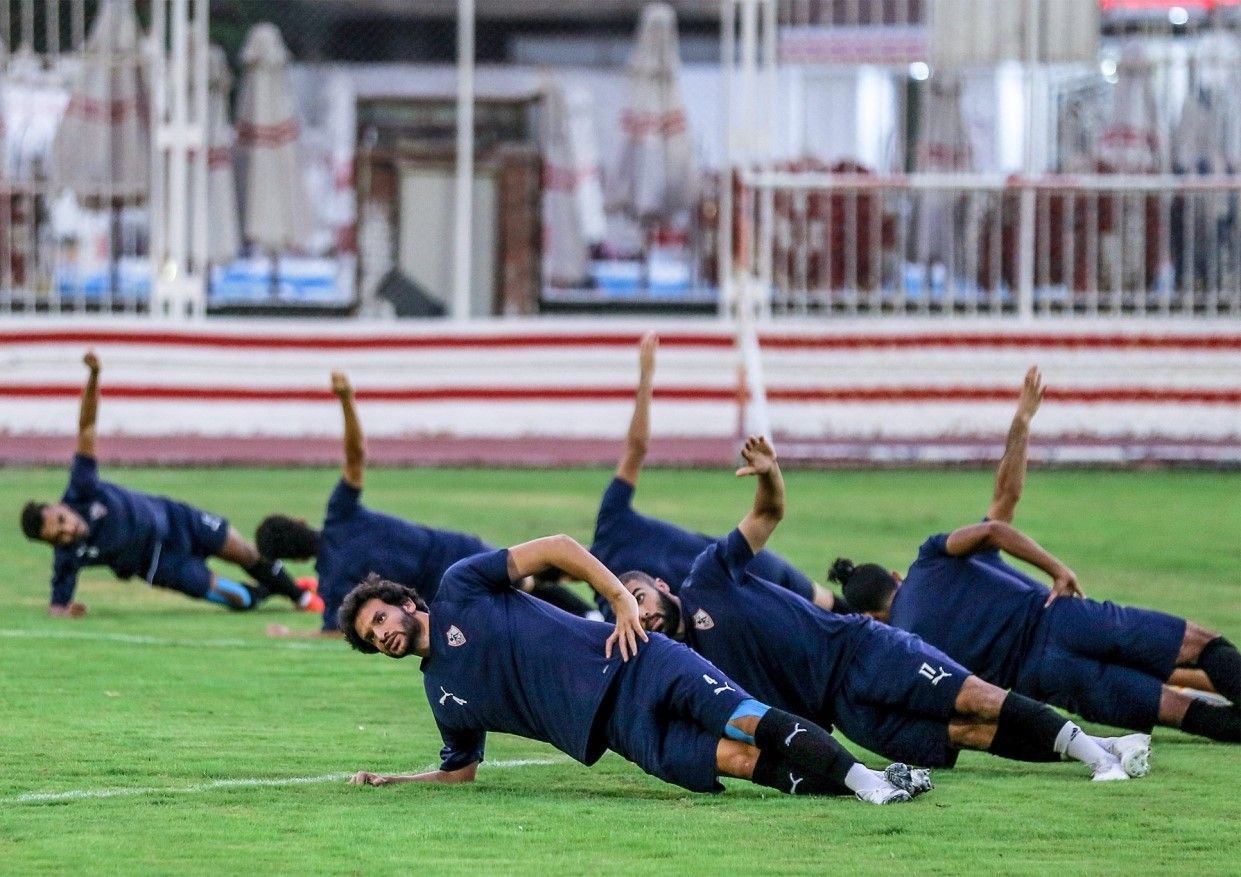 جانب من مران الزمالك اليوم