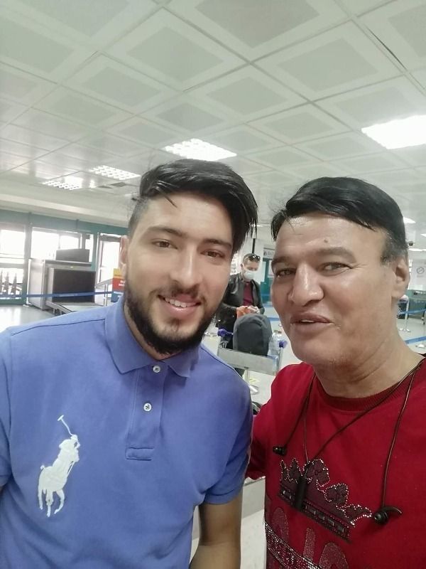 وسيم النغموشي لدى وصوله مصر