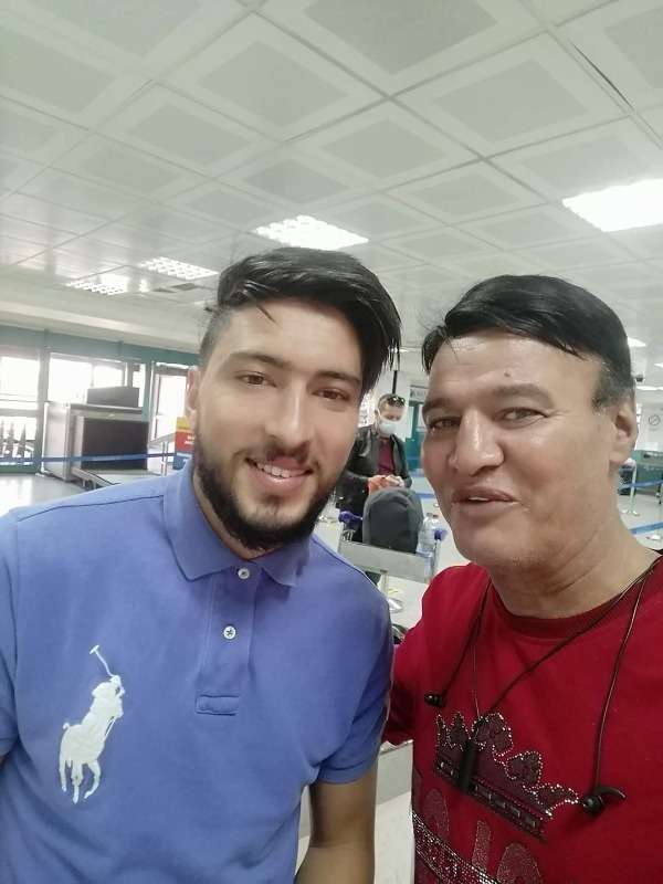 وسيم النغموشي لدى وصوله مصر