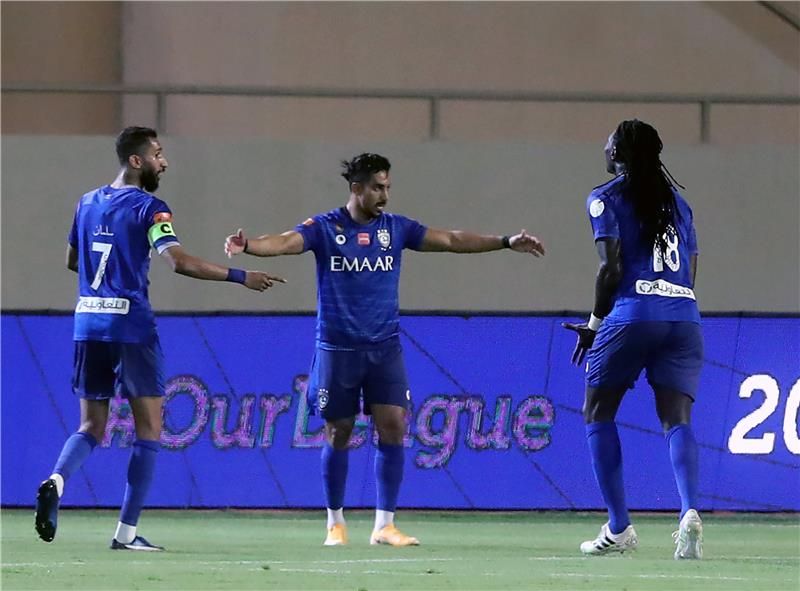 فرحة لاعبي الهلال