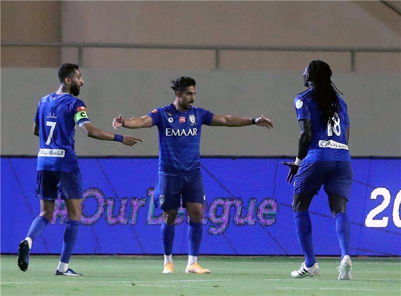 فرحة لاعبي الهلال