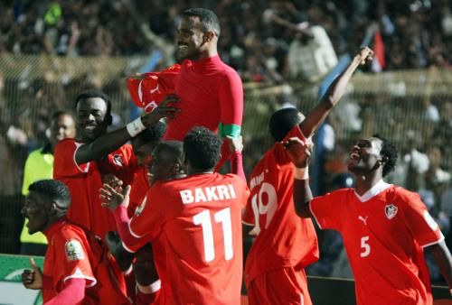 فرحة لاعبي السودان بالفوز