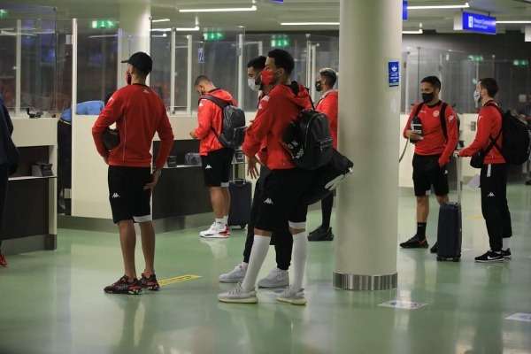 من وصول منتخب تونس لدار السلام