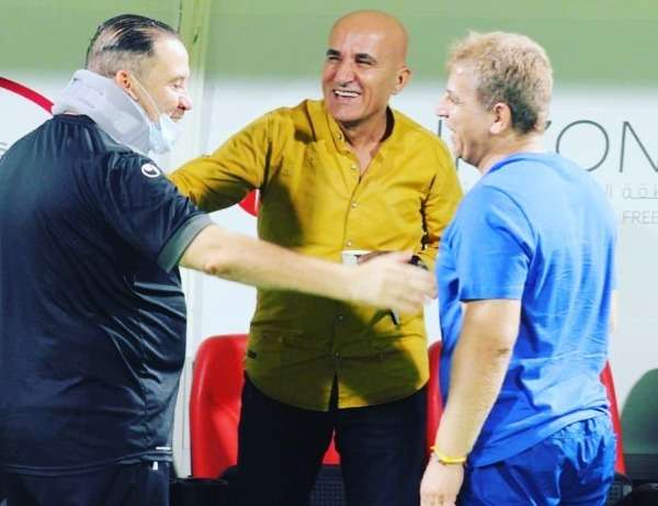 بستنلي وحاتم الغائب رئيس اتحاد الكرة ومعلول