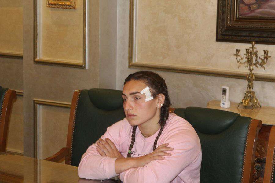 سمر حمزة أثناء التحقيق