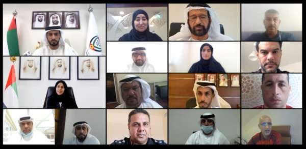 جانب من الاجتماع عن بعد
