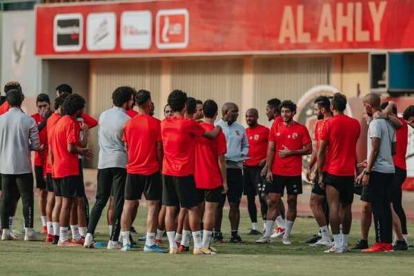 جانب من مران الأهلي