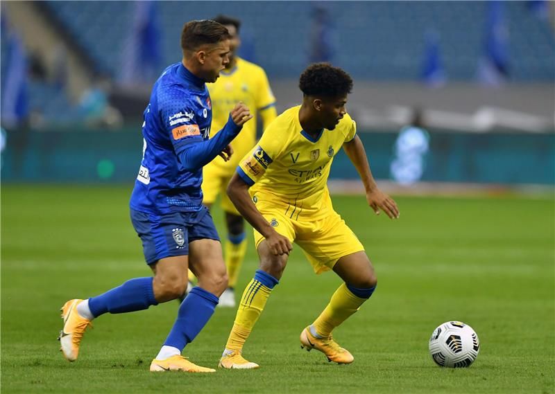 من مباراة سابقة بين الهلال والنصر