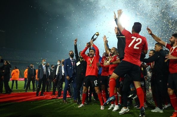 احتفال الأهلي باللقب