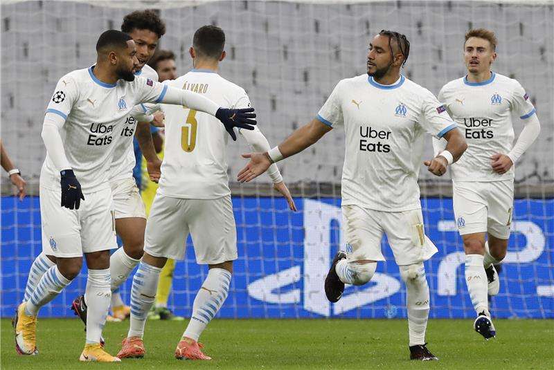 فرحة لاعبي مارسيليا