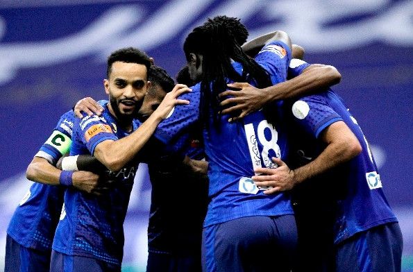 فرحة لاعبي الهلال