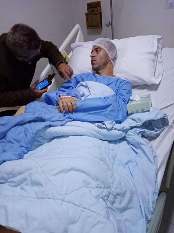 الروابدة بعد وصوله المستشفى