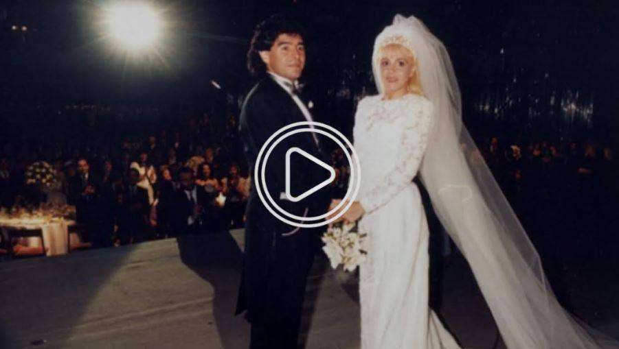 مارادونا في زفافه