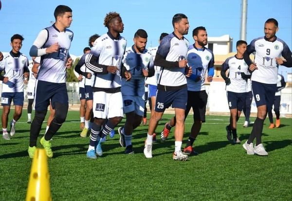 هلال الشابة خلال تدريبات اليوم 