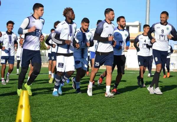 هلال الشابة خلال تدريبات اليوم 