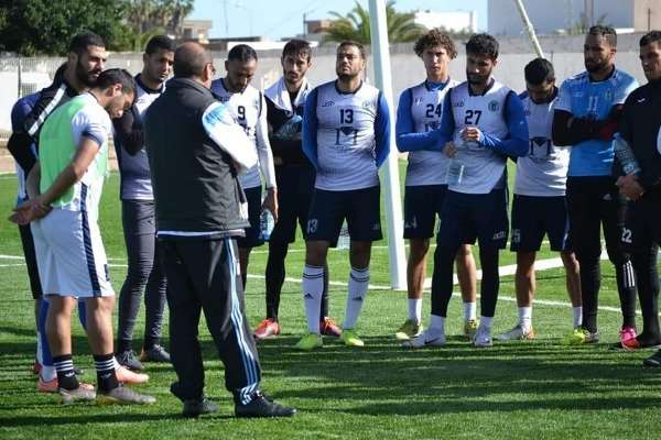 توفيق المكشر في تدريبات الفريق اليوم 