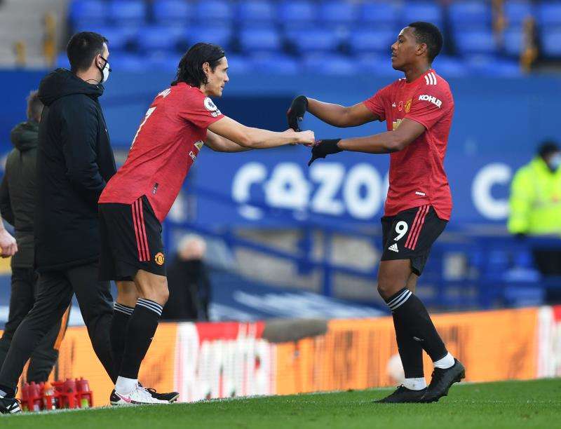 إدينسون كافاني وأنطوني مارسيال