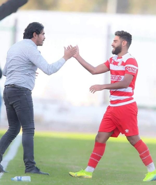  الأسعد الدريدي مع ياسين الشماخي صاحب الثنائية