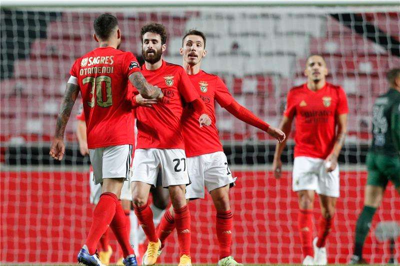 فرحة لاعبي بنفيكا