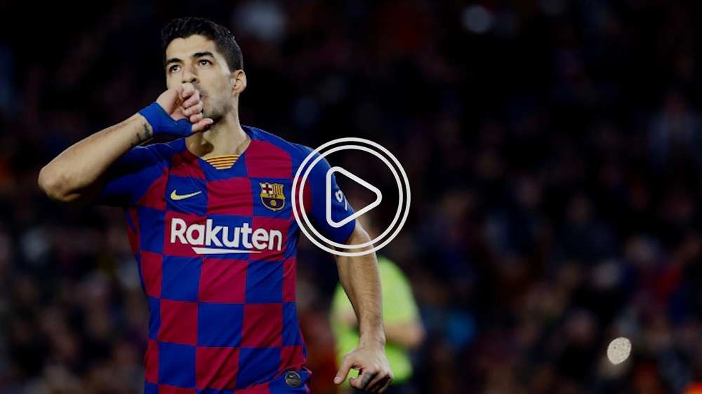 سواريز بقميص برشلونة