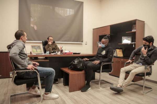 سيد عبدالحفيظ خلال استقباله بواليا