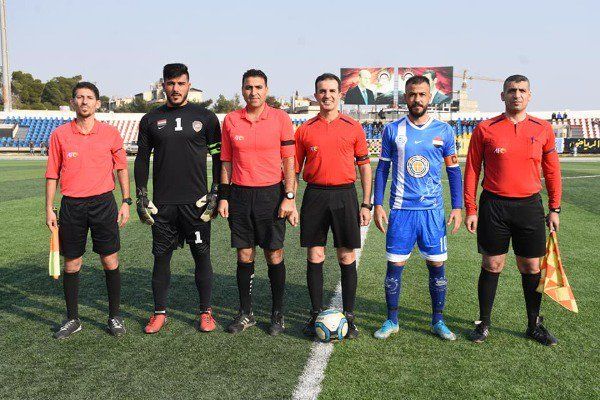 طاقم حكام مباراة حرجلة وجبلة 