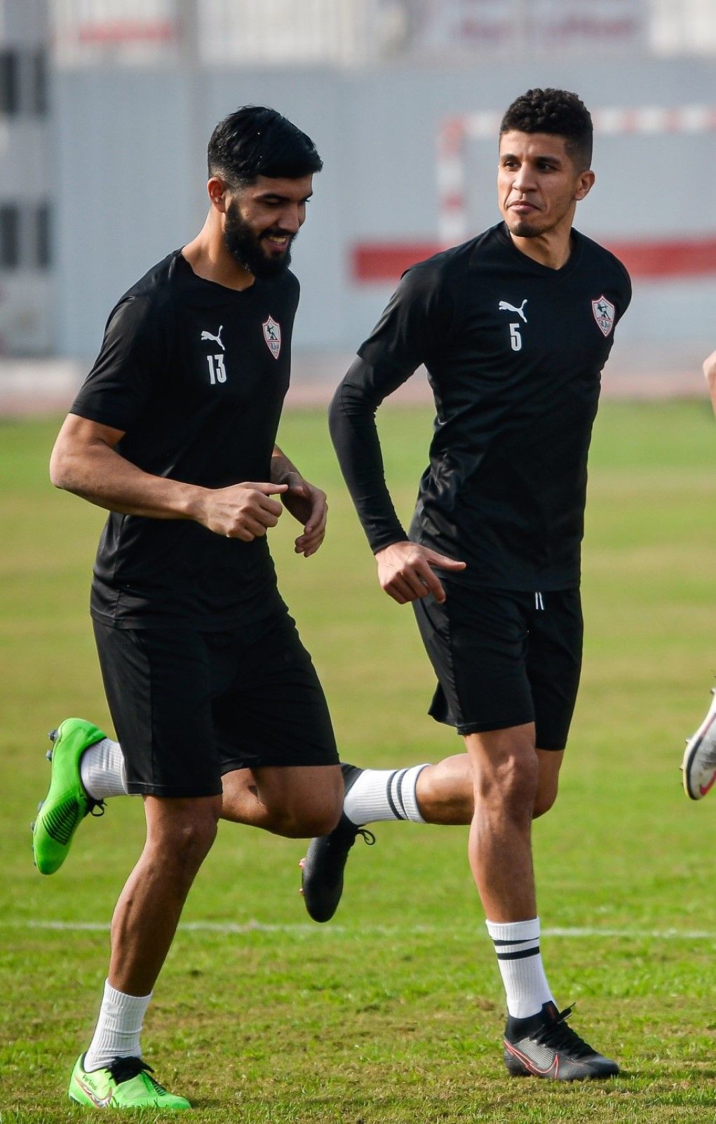 فرجاني ساسي في مران الزمالك اليوم