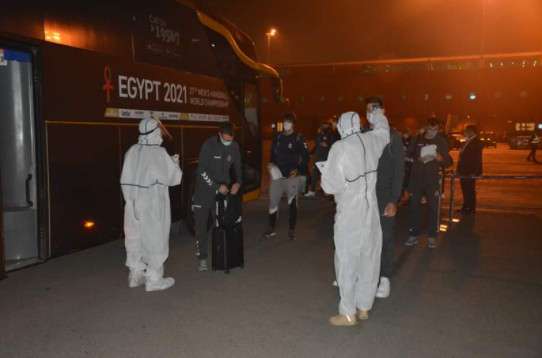 من وصول بعثة منتخب الأرجنتين