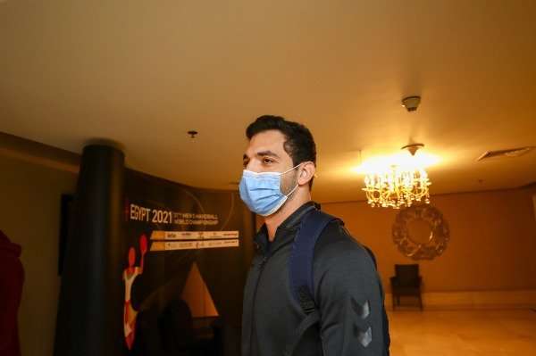 من وصول منتخب مصر إلى مقر إقامته