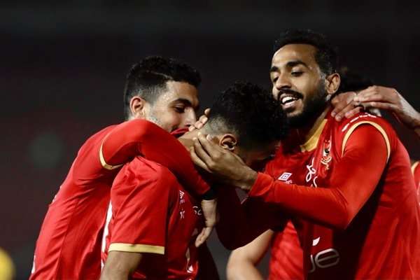 فرحة لاعبي الأهلي