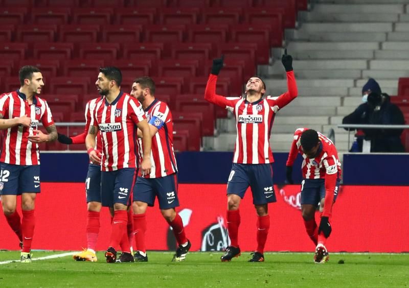 فرحة لاعبي أتليتكو مدريد