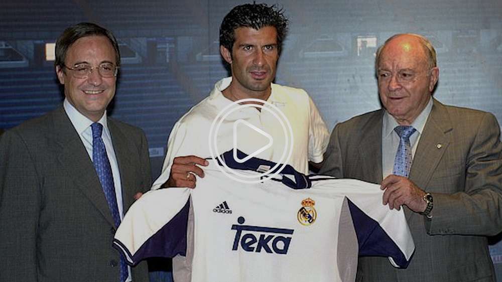 أثناء تقديم فيجو بقميص الريال