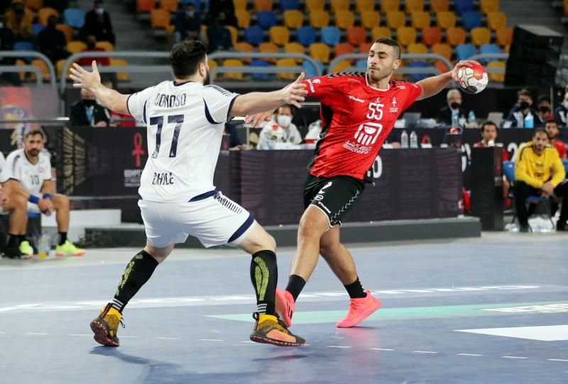 من مباراة مصر وتشيلي