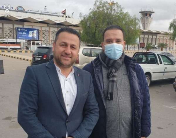 استقبال طلال بركات عضو اتحاد الكرة للمعلول