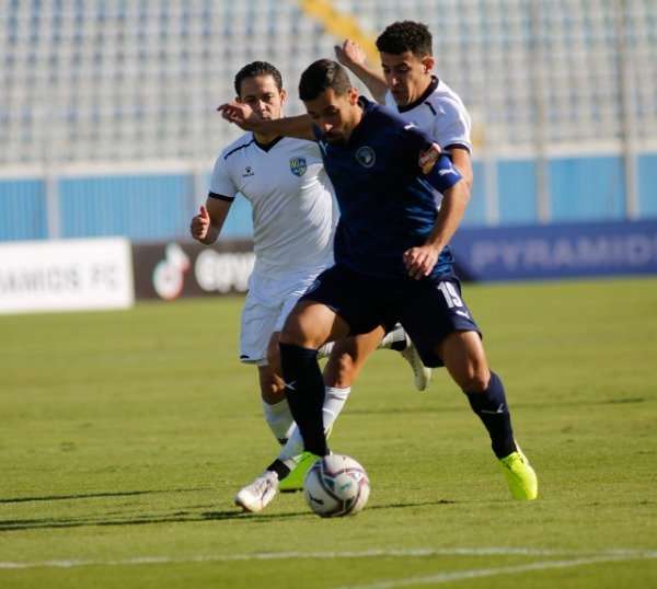 من لقاء بيراميدز والمقاولون