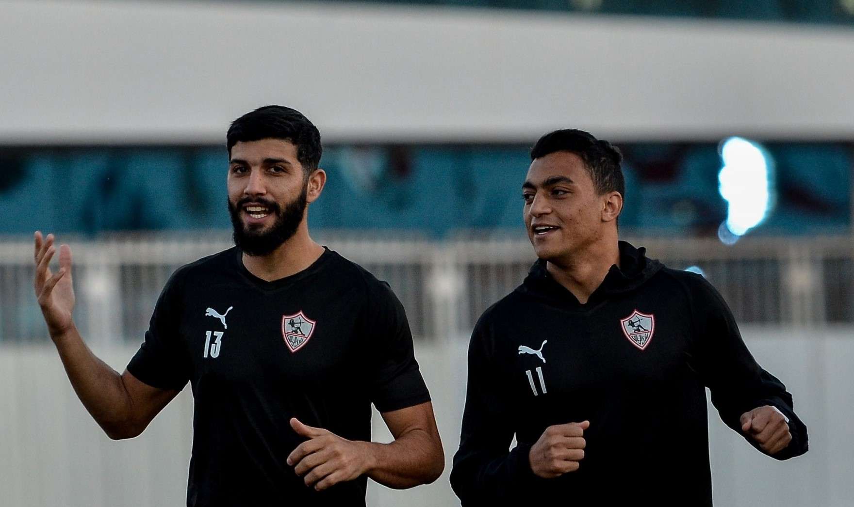 ساسي ومصطفى محمد في مران اليوم