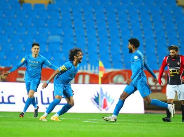 فرحة لاعبي النصر