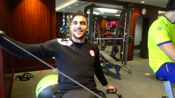 من تدريبات منتخب تونس اليوم الثلاثاء